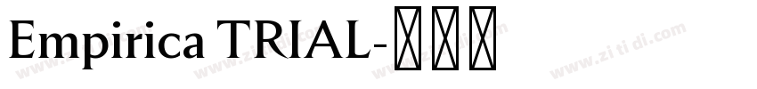 Empirica TRIAL字体转换